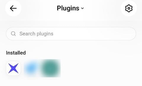 ChatGPT's app list with Zio installed. Two other installed apps beside it are blurred out.